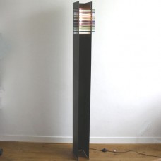 G. Clisson metal and glass floor lamp 1987