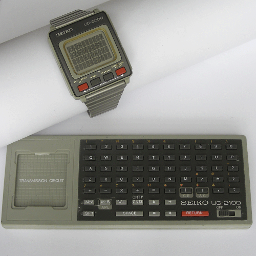 UC2000+2100 Seiko LCD computer watch 1984 - Tsota Design