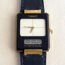 Tissot Two Timer, analogue and digital lcd watch, made 1980’s