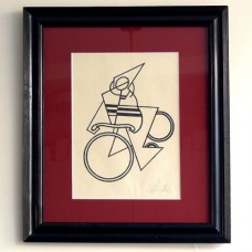 drawing cyclist