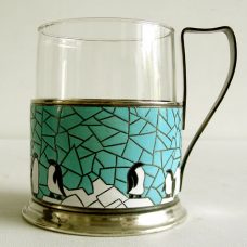Russian pinguin tea glass, 1930s