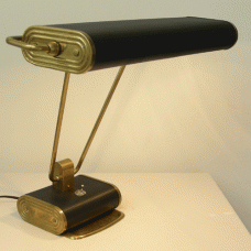 Streamline desk lamp made in France 1930’s