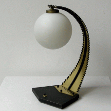 Brass and glass desk lamp 1930s
