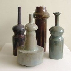Set of four ceramic vases by Greet Engels